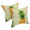 Spun Polyester 17-inch Outdoor Throw Pillows (Set of 2) - Pineapple Party